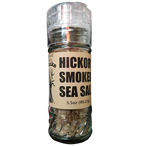 Holy Smoke Hickory Smoked Sea Salt With Grinder - 3.5 Ounce