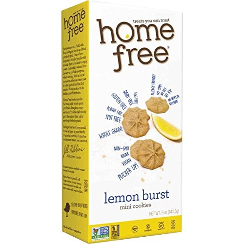 Home Free Lemon Cookies, 5 Ounce Pack Of 6