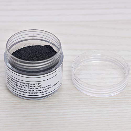 Homehere Black Luster Dust Edible Cake Blackdust, 7G Black