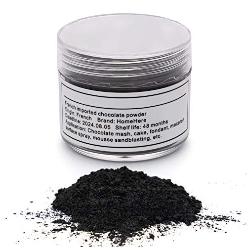 Homehere Black Luster Dust Edible Cake Blackdust, 7G Black