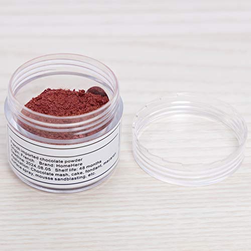 Homehere Burgundy Luster Dust Edible Cake Wine Red Dust, 7G Bur