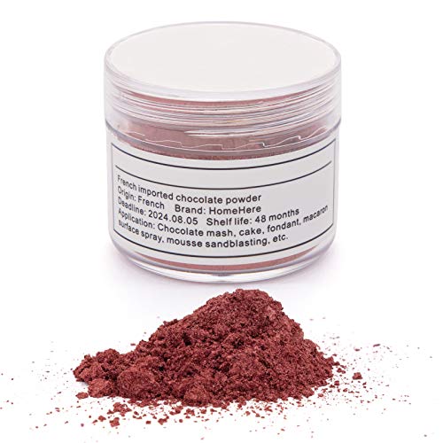 Homehere Burgundy Luster Dust Edible Cake Wine Red Dust, 7G Bur