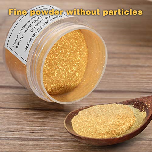 Homehere Gold Luster Dust Edible Cake Gold Dust, Gold, 7 Grams