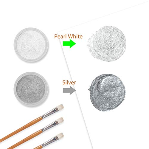 Homehere Silver Luster Dust Edible Cake Silver Dust 7G Silver