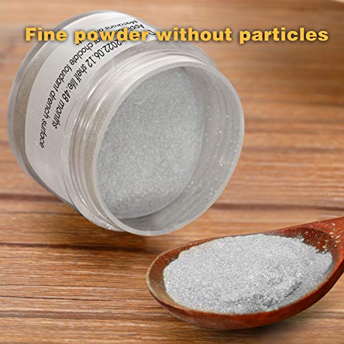 Homehere Silver Luster Dust Edible Cake Silver Dust 7G Silver