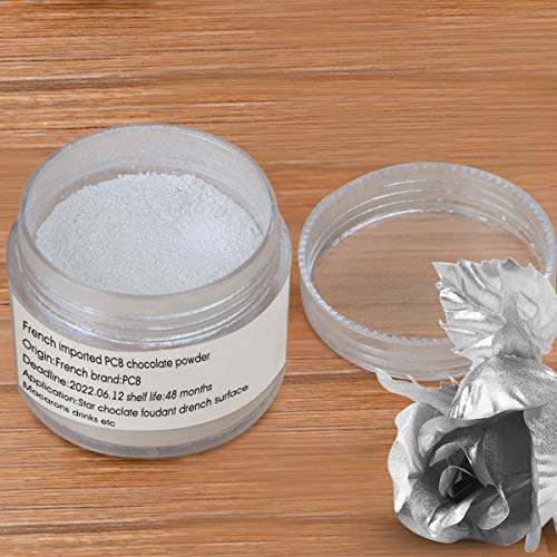 Homehere Silver Luster Dust Edible Cake Silver Dust 7G Silver