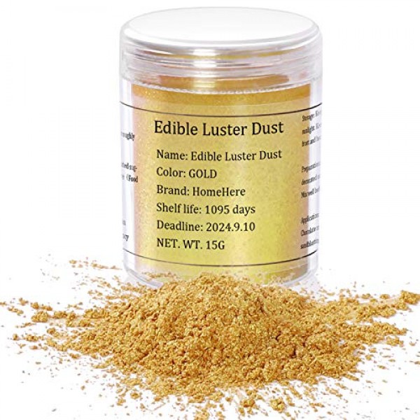 HomeHere Super Gold Edible Luster Dust Cake Edible Powder