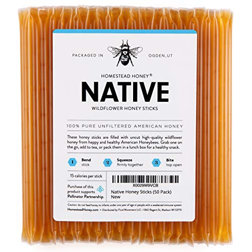 Native Honey Sticks, Pure And Uncut Honey Straws Made In The Usa