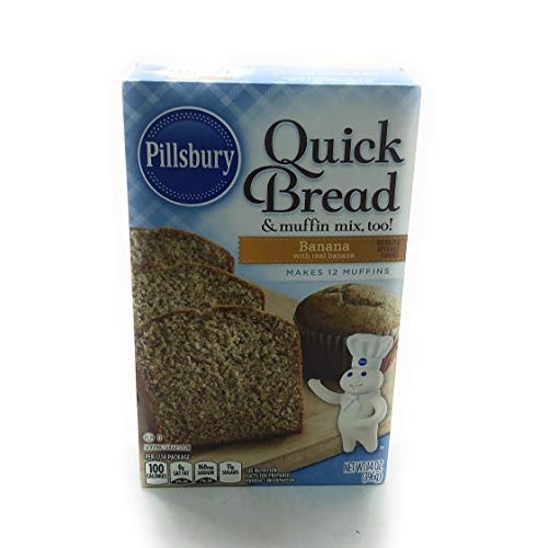 Pillsbury Banana Quick Bread and or Muffin Mix 14 oz, Pack of 6