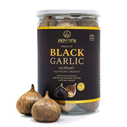 Homtiem Black Garlic 8.82 Oz 250G., Whole Black Garlic Ferment