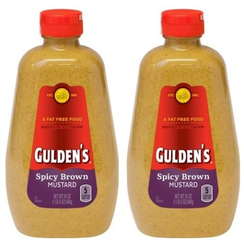 Spicy Brown Mustard, 24 oz,pack of 2 perfect for spreading on sa...