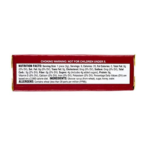 Honees Honey Filled Cough Drops - 1.6Oz Bar, Pack Of 24 Menthol-