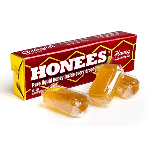 Honees Honey Filled Cough Drops - 1.6Oz Bar, Pack Of 24 Menthol-