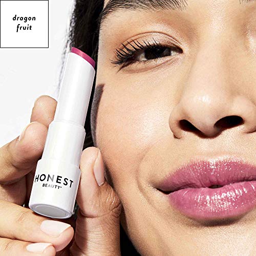 Honest Beauty Tinted Lip Balm, Dragon Fruit | Vegan | 6+ Hours O