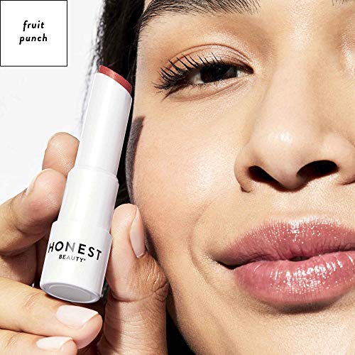 Honest Beauty Tinted Lip Balm, Fruit Punch | Vegan | 6+ Hours Of