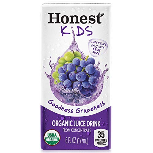 Honest Kids Organic Fruit Juice Drink Boxes, Assorted Flavors 6