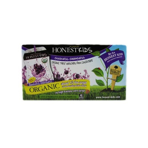 Honest Kids: Organic Goodness Grapeness 8 X 6.75 Fl Oz