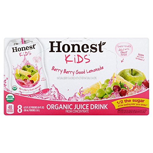 Honest Kids Organic Juice Drink,Berry Berry Good Lemonade, 24-6.
