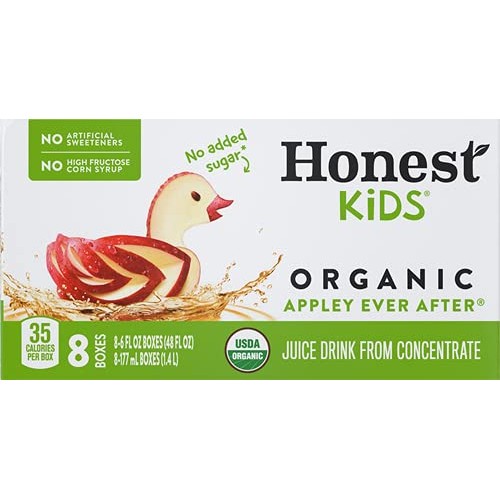 Honest Kids, Apple Juice Drink, 6 Fl Oz Pack Of 8
