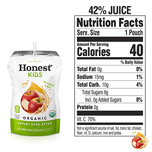 Honest Kids Appley Ever After Apple Organic Fruit Juice Drink, 6