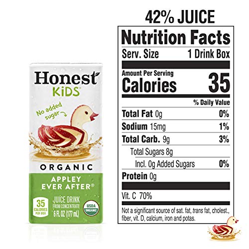 Honest Kids Appley Ever After, Organic Juice Drink, 6 Fl Oz Juic