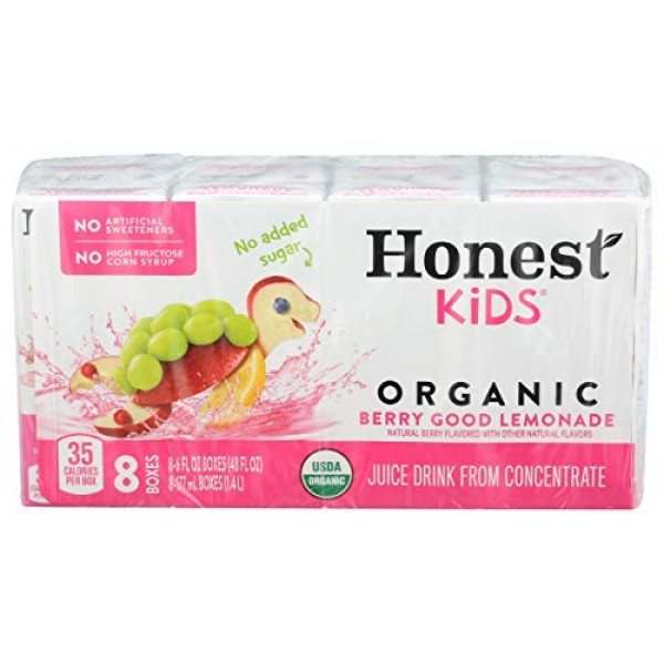 Honest Kids Berry Good Lemonade, 6 Fl Oz Pack Of 8