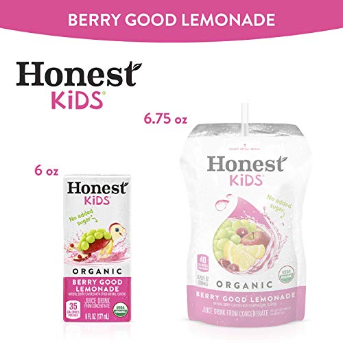 Honest Kids Berry Good Lemonade, Organic Juice Drink, 6 Fl Oz Ju