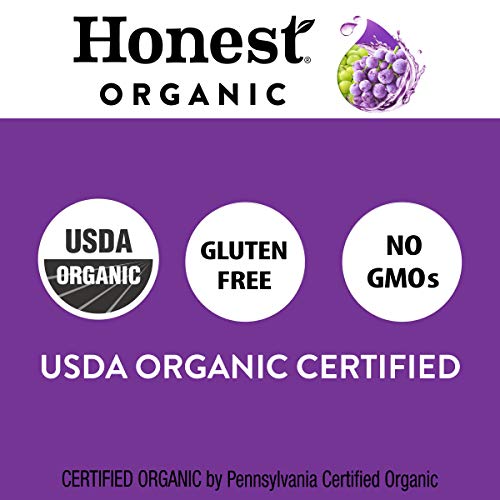 Honest Kids Goodness Grapeness, Grape Organic Fruit Juice Drink,...