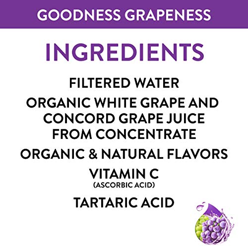 Honest Kids Goodness Grapeness, Grape Organic Fruit Juice Drink,...