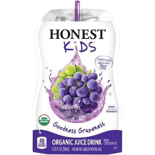 Honest Kids Juice Goodness Grapeness Pack Of 6