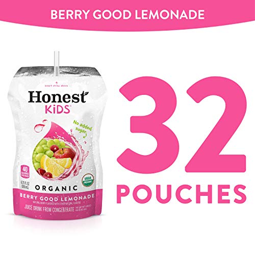 Honest Kids Organic Juice Drink, Berry Berry Good Lemonade, 6.75