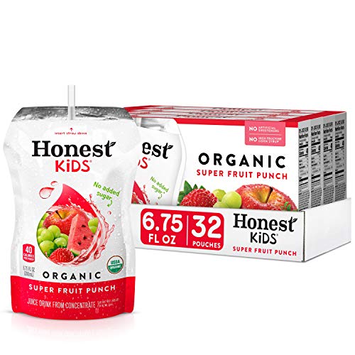 Honest Kids Super Fruit Punch, Organic Fruit Juice Drink, 6.75 F