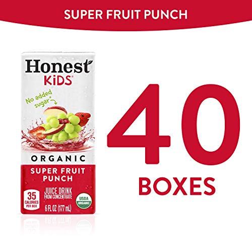 Honest Kids Super Fruit Punch, Organic Juice Drink, 6 Fl Oz Juic