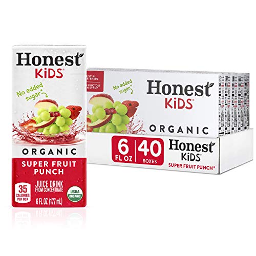 Honest Kids Super Fruit Punch, Organic Juice Drink, 6 Fl Oz Juic