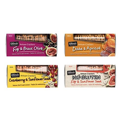 Artisan Crackers, Olinas Bakehouse/Fig&Amp;Black Olive,Date&Amp;Apricot
