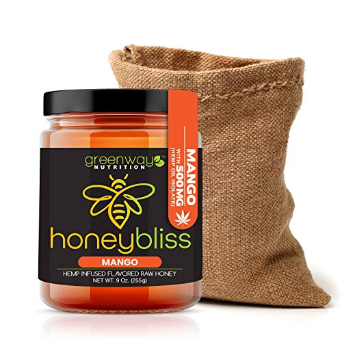 Honeybliss – Mango Flavored Raw Clover Honey With 500Mg Hemp Ext