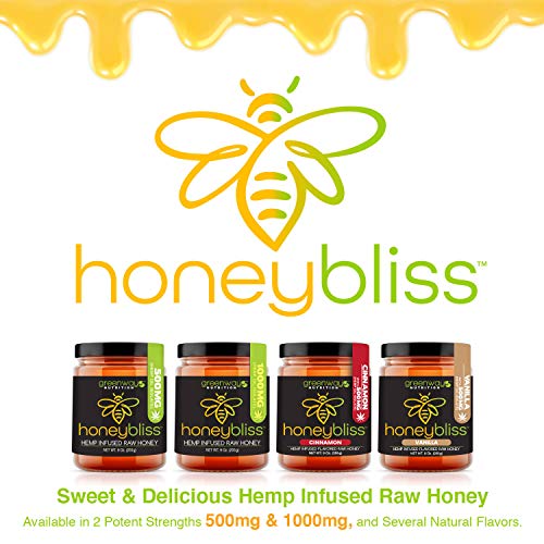 Honeybliss – Mango Flavored Raw Clover Honey With 500Mg Hemp Ext