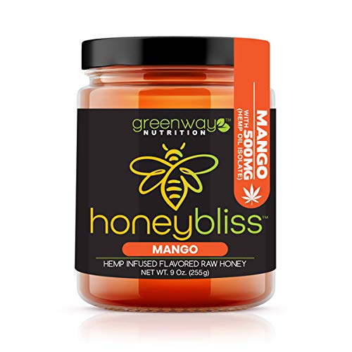 Honeybliss – Mango Flavored Raw Clover Honey With 500Mg Hemp Ext
