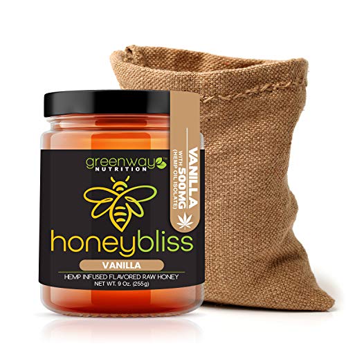 Honeybliss – Vanilla Flavored Raw Clover Honey With 500Mg Hemp E