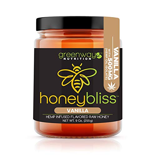 Honeybliss – Vanilla Flavored Raw Clover Honey With 500Mg Hemp E