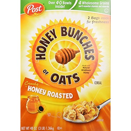 Honey Bunches Of Oats Honey Roasted, 18-Ounce Boxes Pack Of 5