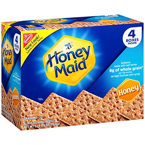 Honey Maid Graham Crackers 14.4-Ounce Boxes, 4-Pack