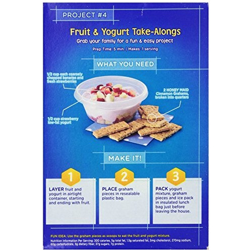 Honey Maid Graham Crackers 14.4-Ounce Boxes, 4-Pack
