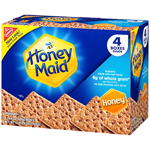 Honey Maid Graham Crackers 14.4-Ounce Boxes, 4-Pack