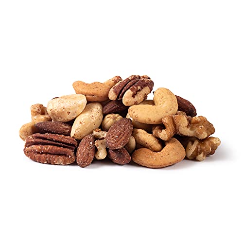 Deluxe Mixed Nuts Roasted Salted 22 Oz. Party or Gift Table-Top-...