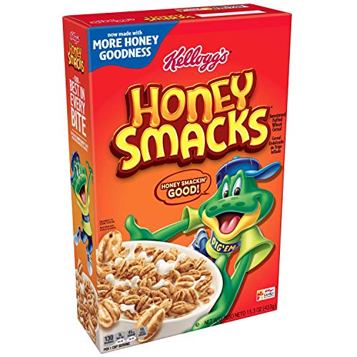 Kelloggs Honey Smacks Cereal - 15.3 Oz