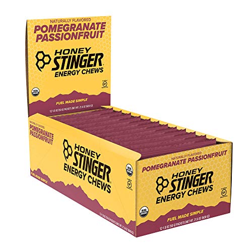 Honey Stinger Organic Energy Chews, Pomegranate Passionfruit, Sp