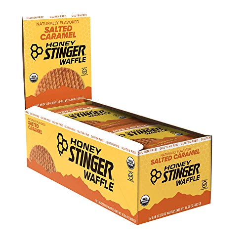 Honey Stinger Organic Gluten Free Waffle, Salted Caramel, Sports