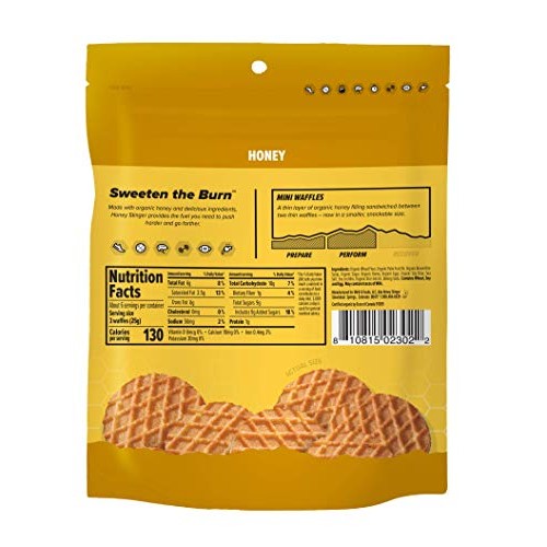 Honey Stinger Organic Mini Waffles, Sports Nutrition, Pack Of 1
