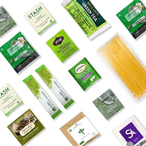 Green Tea Sampler 40 Teabags With 10 Honey Sticks